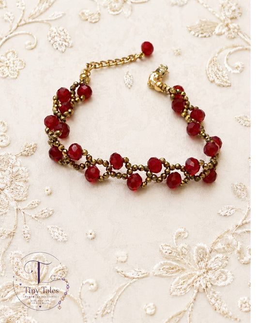 Ruby Bloom Bracelet - Code B2044