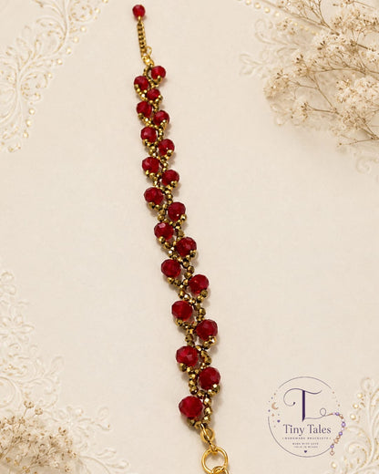 Ruby Bloom Bracelet - Code B2044