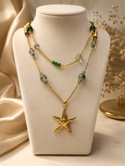 Emerald Starfish Necklace ⭐💚 - Code N2016