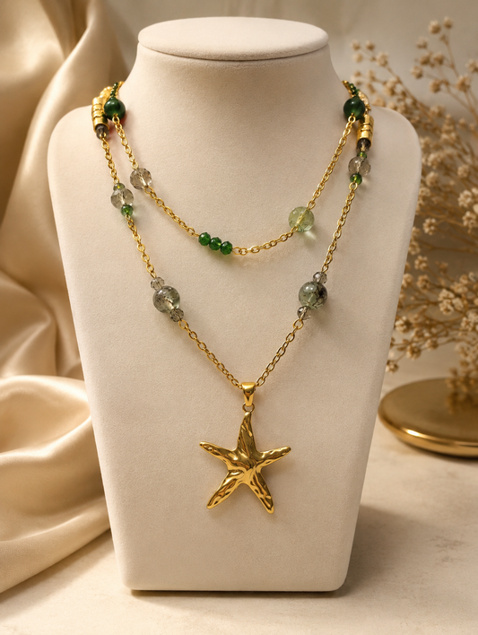 Emerald Starfish Necklace ⭐💚 - Code N2016
