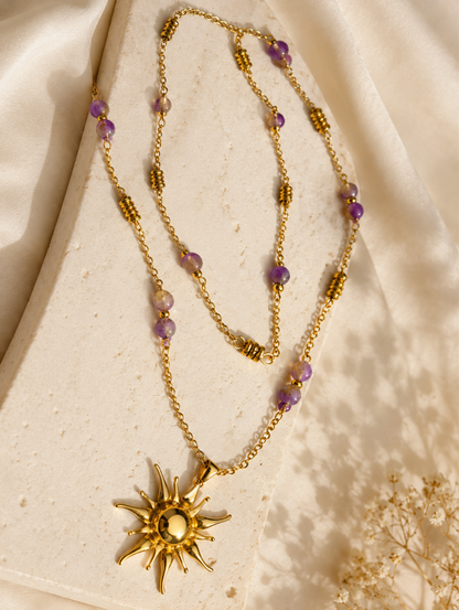 Golden Sunbeam Necklace ☀️💜 - Code N2017